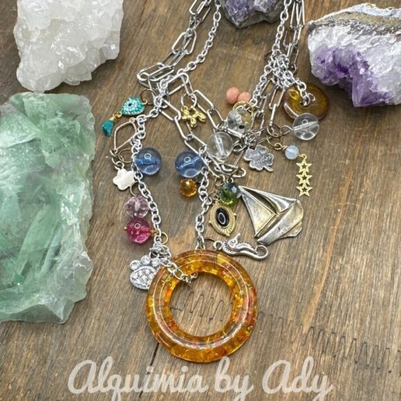 Alquimia Multicolor Charm Necklace - Picture 7 of 8